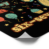 Funny Seven Year Old Birthday Six Seven Bruh Meme  Poster (Hoek)