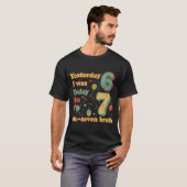 Funny Seven Year Old Birthday Six Seven Bruh Meme T-shirt (Voorkant volledig)
