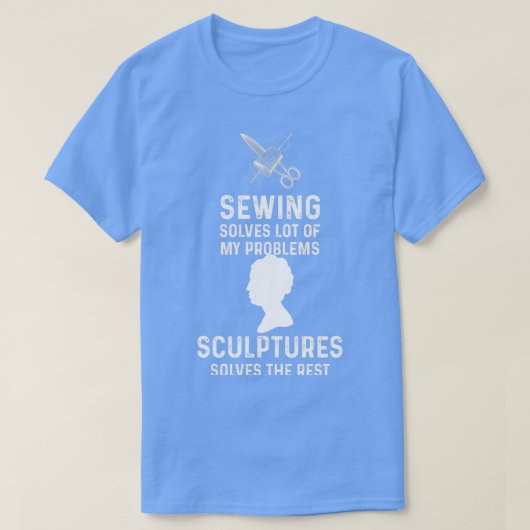 Funny Sewing and Sculptures Gift Kerstmis Humor D T-shirt (Design voorkant)