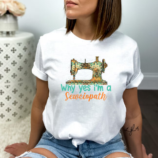 Funny Sewing Machine T-shirt