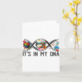 Funny Sewing Quilter Sewer Dna Quilting Hobby Craf Kaart (Gele Bloem)