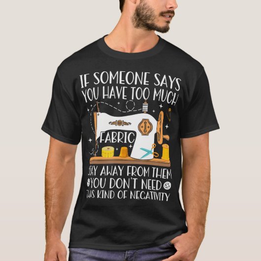 Funny Sewing Quilting Lover - Fabric Tailor Sewer T-shirt (Voorkant)