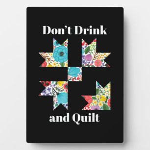 Funny Sewing Quilting Lovers Fotoplaat