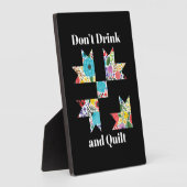 Funny Sewing Quilting Lovers Fotoplaat (Zijkant)