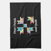 Funny Sewing Quilting Lovers Theedoek (Verticaal)