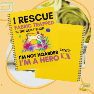 Funny Sewing Quote Vintage Floral Sewing Machine Planner