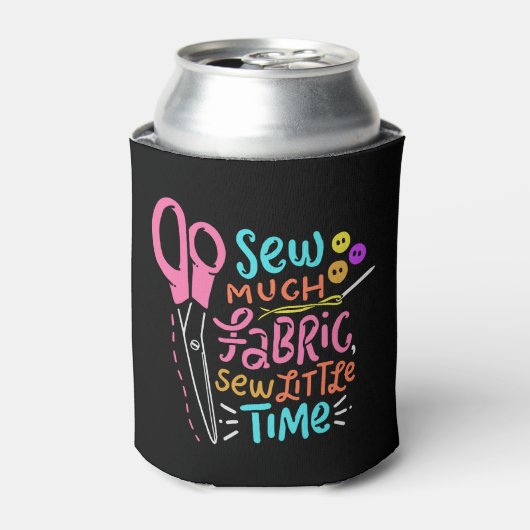 Funny Sewing - Zaai veel stof Blikjeskoeler (Blikje Voorkant)