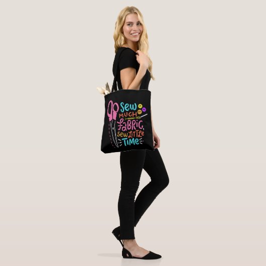 Funny Sewing - Zaai veel stof Tote Bag (Op model)