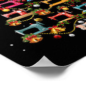 Funny Sey Machine met kerstboom Poster (Hoek)