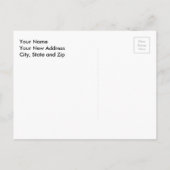 Funny Shack Change of Address Moving Card Briefkaa Aankondigingskaart (Achterkant)