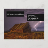 Funny Shack Change of Address Moving Card Briefkaa Aankondigingskaart (Voorkant)