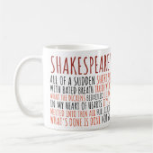 Funny Shakespeare Cotes Schattig  Theater Koffiemok (Links)