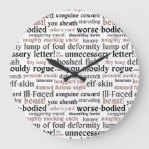 Funny Shakespeare Insult Classic Literature Book