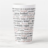 Funny Shakespeare Insult Classic Literature Latte Mok (Voorkant)
