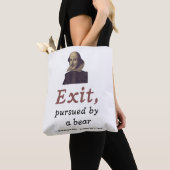 Funny Shakespeare Quote Exit Navolging Beer Tote Bag (Dichtbij)