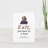 Funny Shakespeare Quote Literary Breakup Humor Kaart (Voorkant)