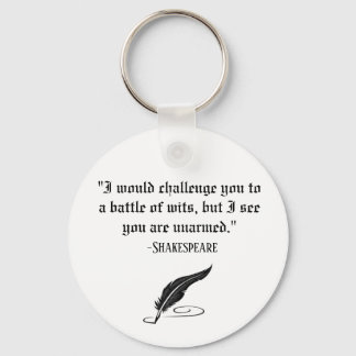 Funny Shakespeare Quote Sleutelhanger
