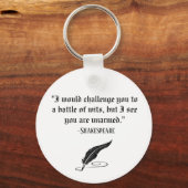 Funny Shakespeare Quote Sleutelhanger (Voorkant)