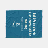 Funny Shakespeare Quote Theater English Literature Fleece Deken (Voorkant (Horizontaal))