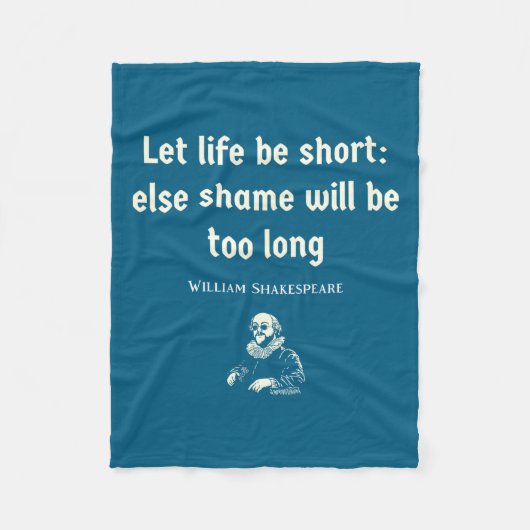 Funny Shakespeare Quote Theater English Literature Fleece Deken (Voorkant)