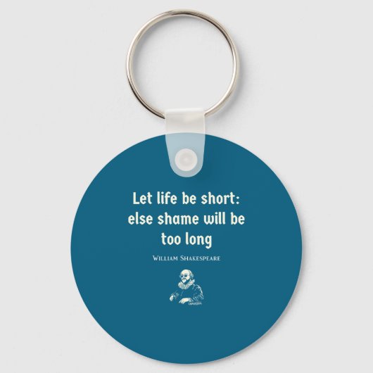 Funny Shakespeare Quote Theater English Literature Sleutelhanger (Voorkant)