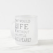 Funny Shakespeare Reading Quote Matglas Koffiemok (Voorkant links)