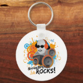 Funny Shakespeare Slogan Gift "Shakespeare Rocks" Sleutelhanger (Voorkant)