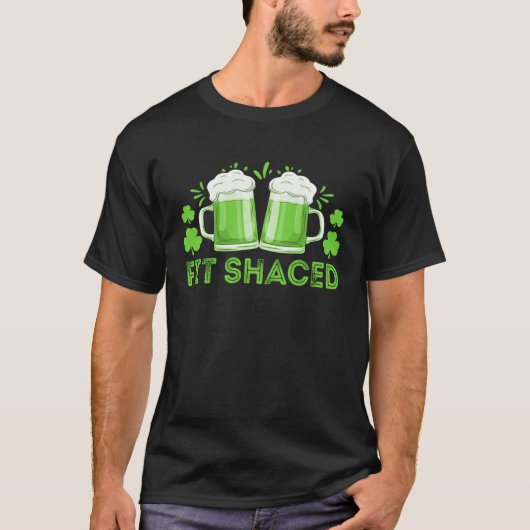 Funny Shamrock Drinking Men Women Fit Shaced St Pa T-shirt (Voorkant)