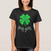 Funny Shamrock Gamer Irish Game Controller St Patr T-shirt (Voorkant)