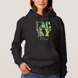 Funny Shamrock Gnome Luck Para St Patricks Day Iri Hoodie