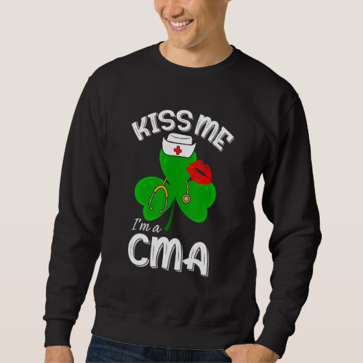 Funny Shamrock I'n Cma St Patricks Day Lucky Trui (Voorkant)