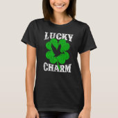 Funny Shamrock Leaf Lucky Charm Condor Bird St Pat T-shirt (Voorkant)