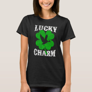 Funny Shamrock Leaf Lucky Charm Condor Bird St Pat T-shirt