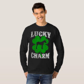 Funny Shamrock Leaf Lucky Charm Mule St Patrick's T-shirt (Voorkant volledig)