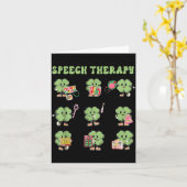 Funny Shamrock Speech Therapy St Patrick's Day Slp Kaart (Gele Bloem)