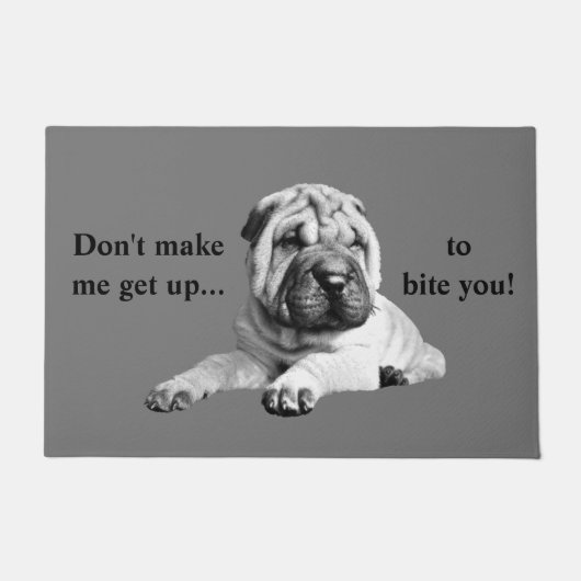 Funny Shar Pei Doormat Deurmat (Voorkant)
