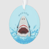 Funny Shark, aangepast ornament (voorkant)