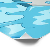 Funny Shark, aangepast poster (Hoek)