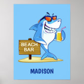 Funny Shark, aangepast poster (Voorkant)