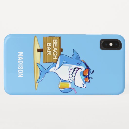 Funny Shark aangepaste telefoongevallen Case-Mate iPhone Case (Achterkant (horizontaal))