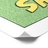 Funny Shark and Beer Invincible Square Poster (Hoek)