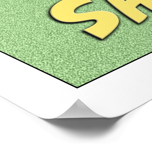 Funny Shark and Beer Invincible Square Poster (Hoek)