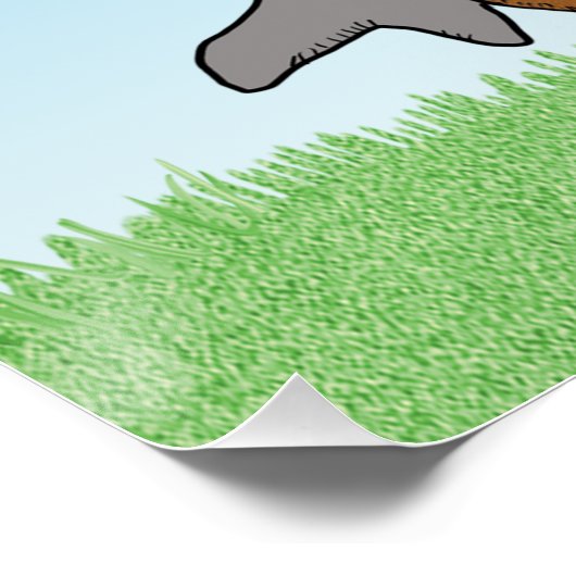 Funny Shark and Beer Quest Poster (Hoek)