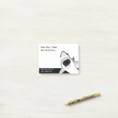 Funny Shark Attack Attentie die Memo krijgt Post-it® Notes (Op bureau)
