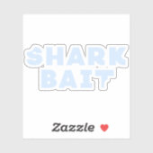 Funny Shark Bait Bite Mark Sticker (Vel)