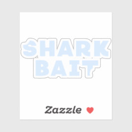 Funny Shark Bait Bite Mark Sticker
