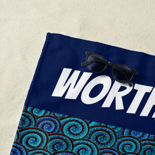 Funny Shark Beach Towel Strandlaken (In situ)