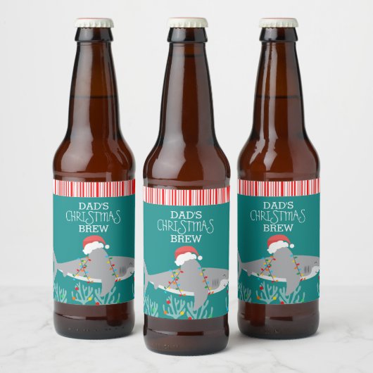 Funny Shark Beer Labels Bier Etiket (Flessen)