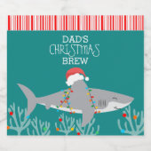 Funny Shark Beer Labels Bier Etiket (Enkel label)