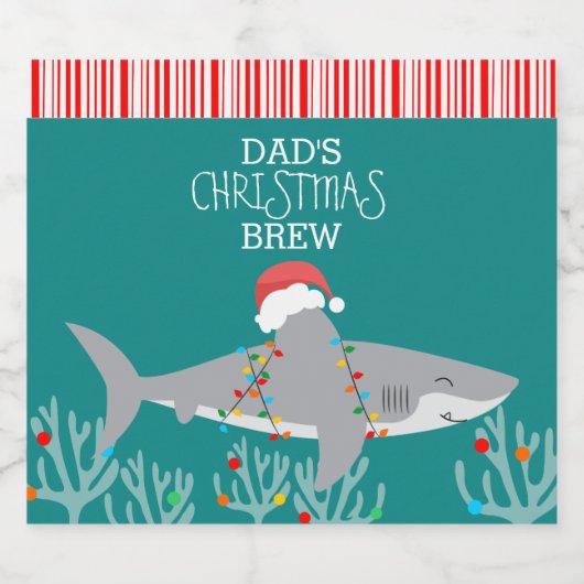 Funny Shark Beer Labels Bier Etiket (Enkel label)